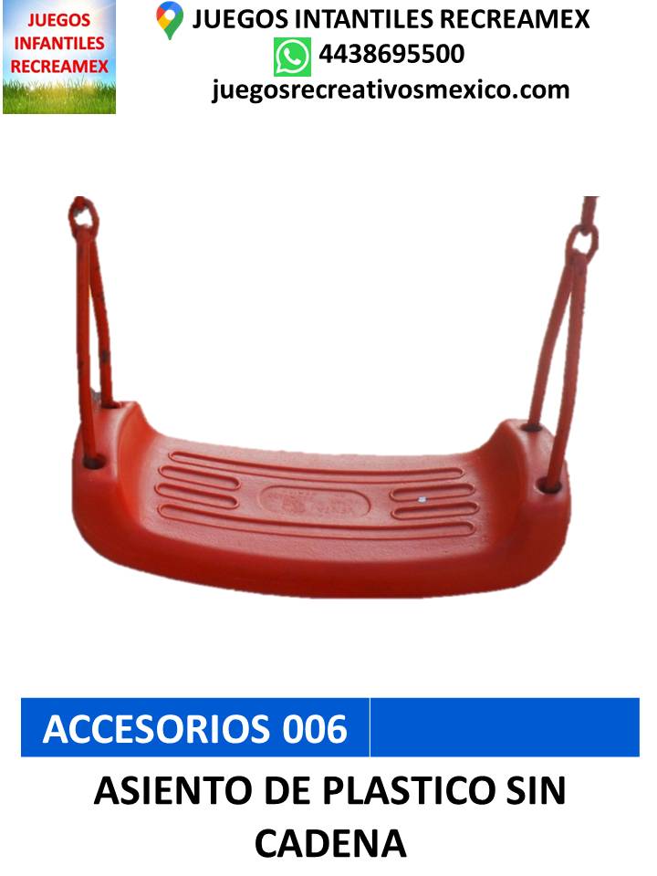 columpio de plástico